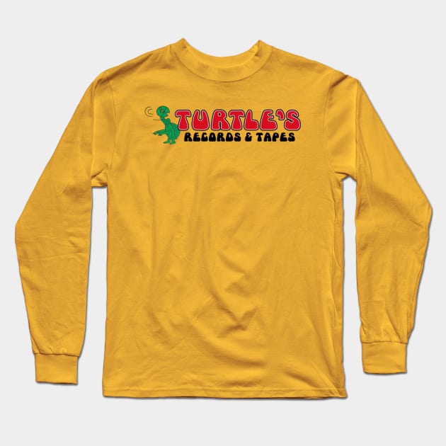 Turtle's Records & Tapes Long Sleeve T-Shirt by RetroZest
